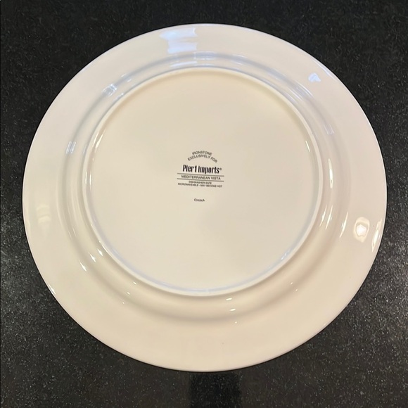 COPY - Pier 1 Mediterranean Vista Mosaic Floral Dinner Plates - Set of 2 - Picture 7 of 8